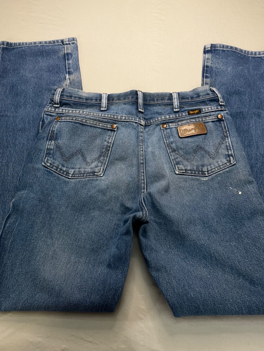 Wrangler 936DEN Men’s Jeans 34x38 Light Wash Relaxed Fit Western Denim